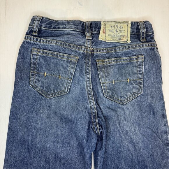 Polo Ralph Lauren Jeans Boys 7 Blue Denim “867 Classic” Straight Relaxed Kids - Picture 1 of 14